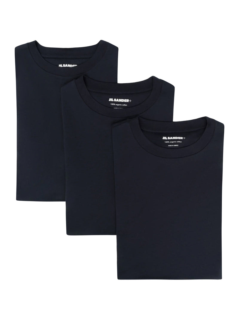 TREE-PACK OF CREWNECK T-SHIRTS WITH APPLIQUE
