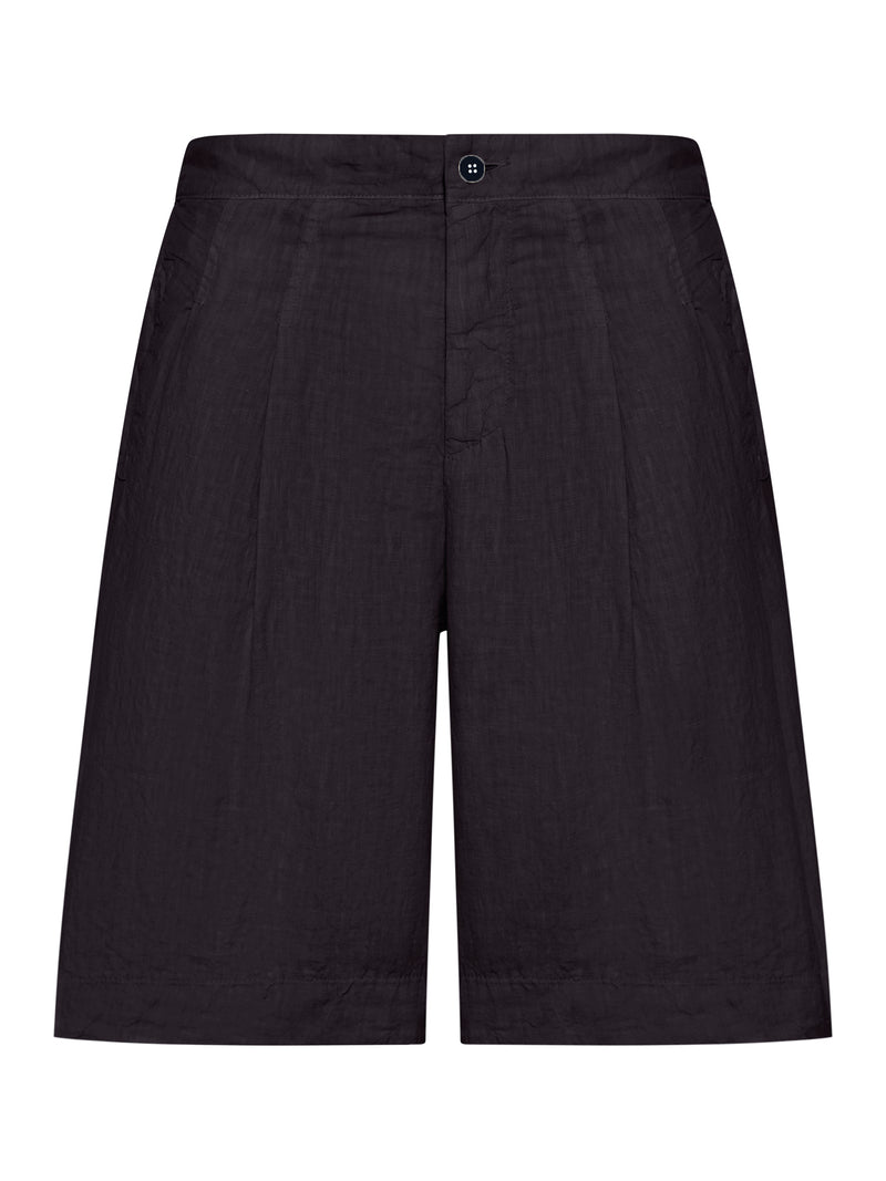 LINEN BERMUDA SHORTS
