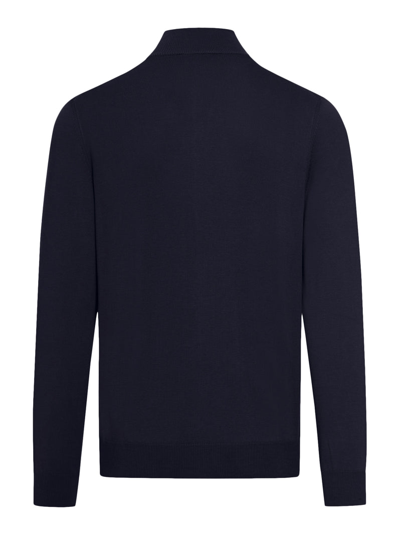 COTTON CARDIGAN WITH ZIP