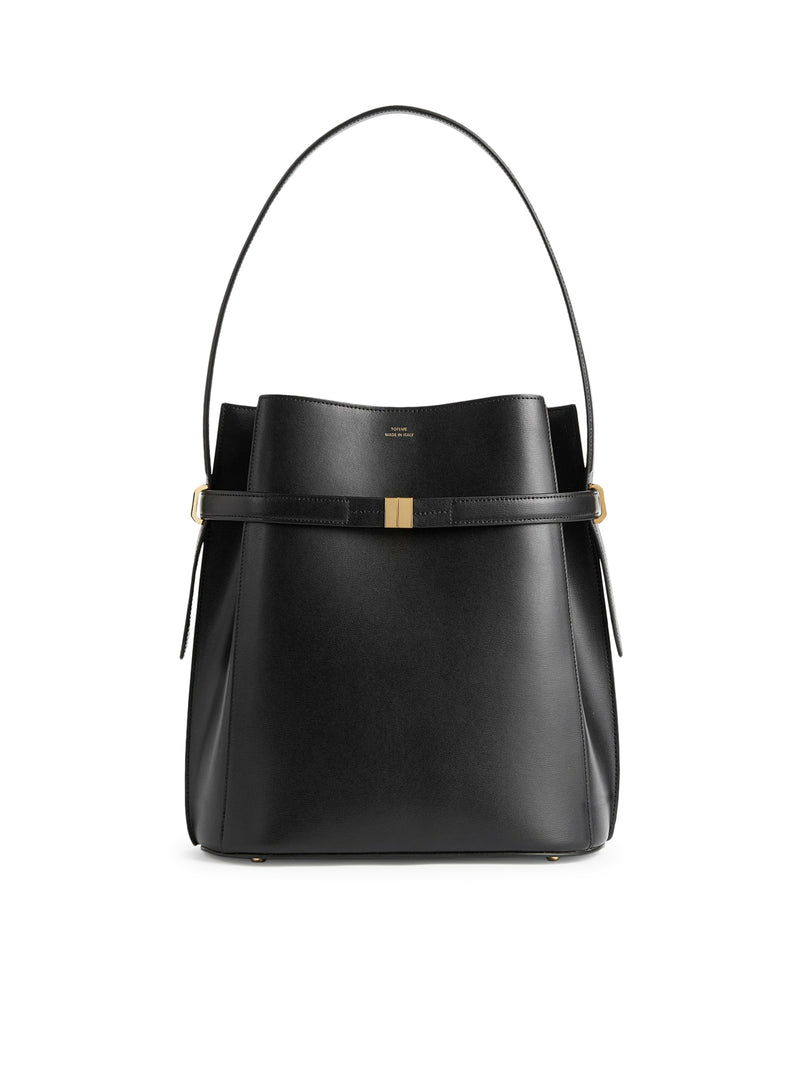 BELTED BUCKET BAG