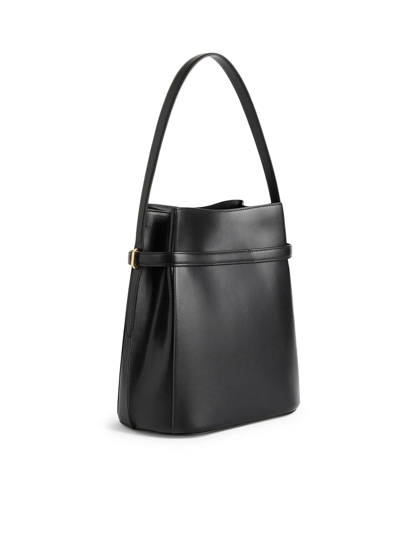 BELTED BUCKET BAG