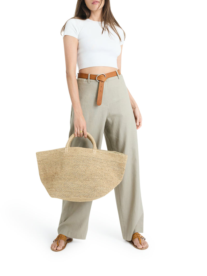 VANILLA RAFFIA BAG