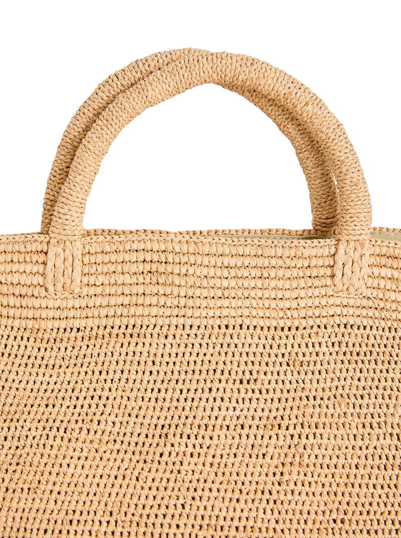VANILLA RAFFIA BAG