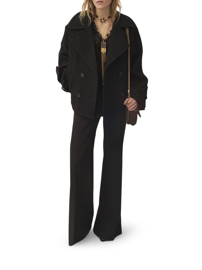 OVERSIZED SHORT WOOL COAT