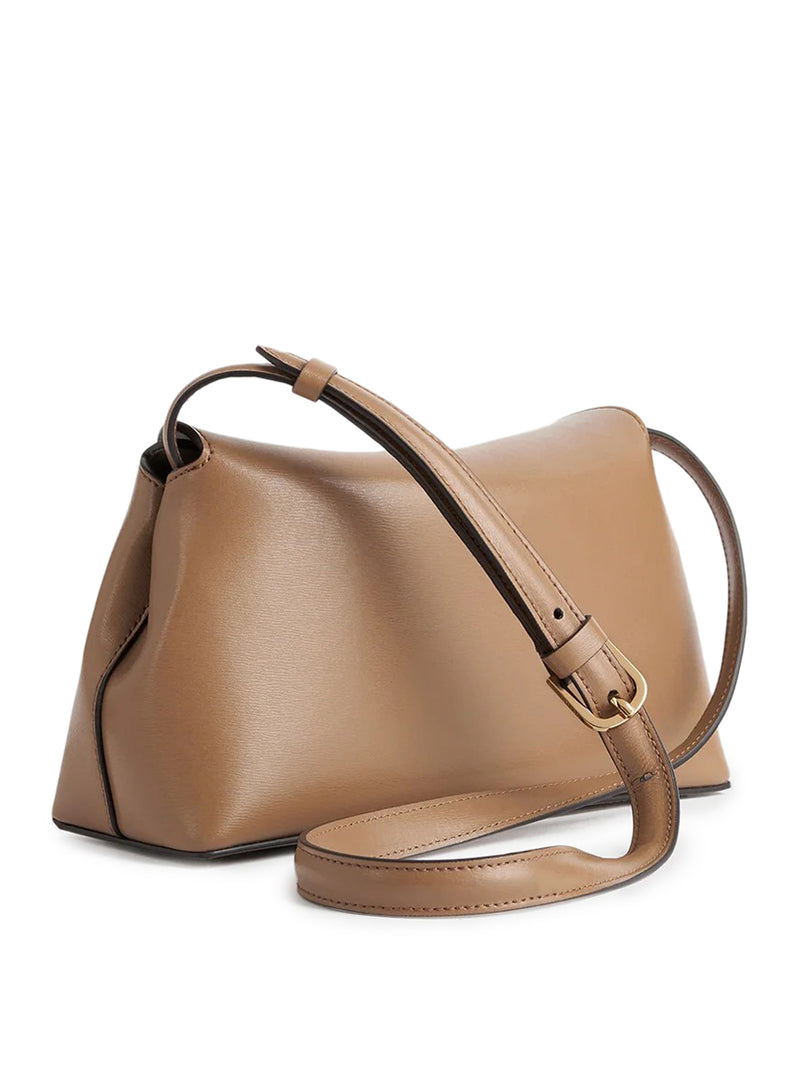 T-LOCK LEATHER CLUTCH