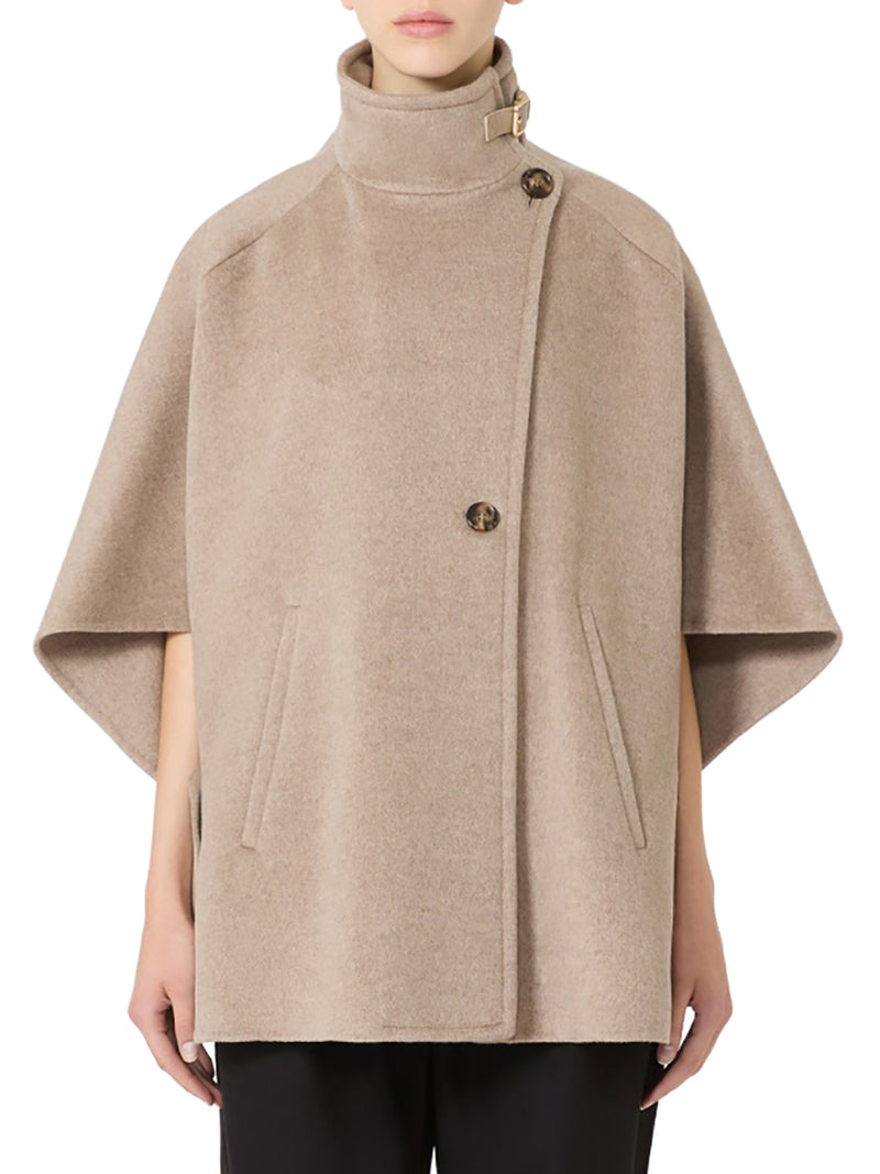 LIGHTWEIGHT CASHMERE DRAP CAPE