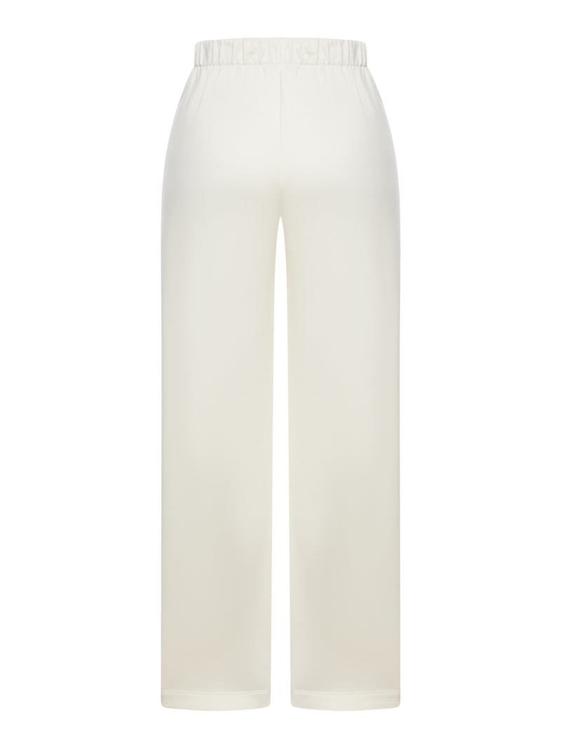 SILK AND COTTON SWEATPANTS