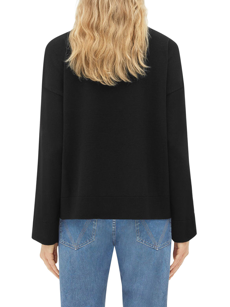 WOOL TURTLENECK WITH BV EMBROIDERY