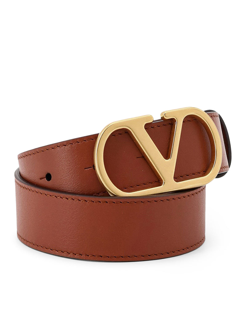 VLOGO LEATHER BELT