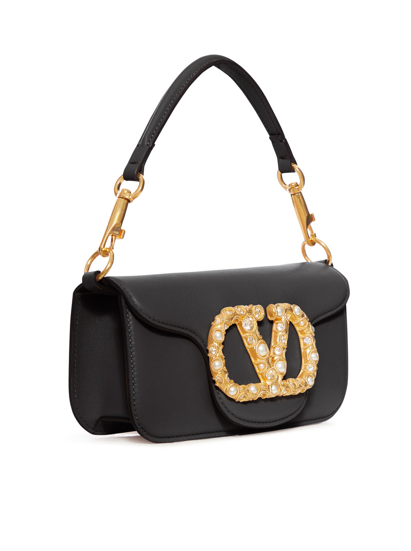 SMALL LOCO` CALFSKIN BAG WITH JEWEL LOGO