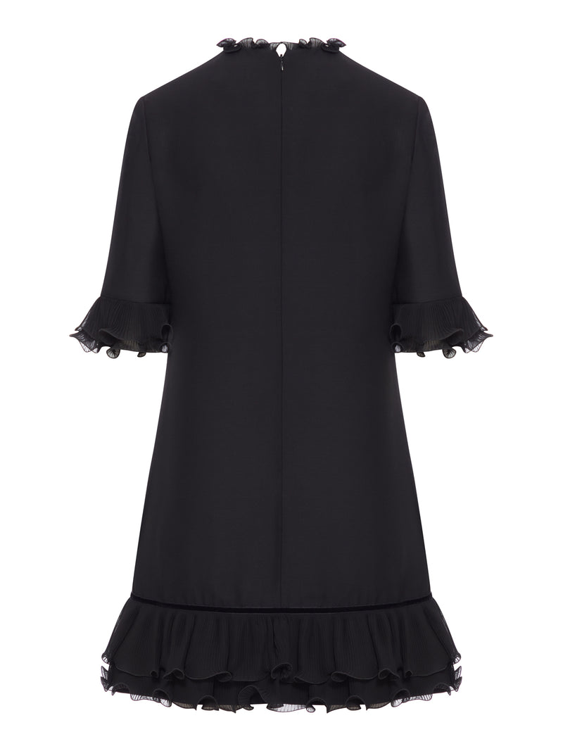 SHORT CREPE COUTURE DRESS