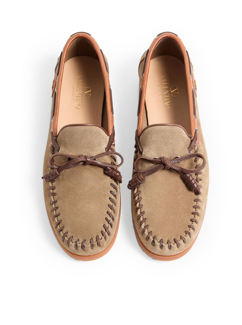 PALM AVENUE CRUST LEATHER BOAT SHOE