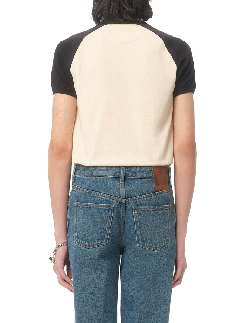 CHEZ VALENTINO PRINT COTTON T-SHIRT