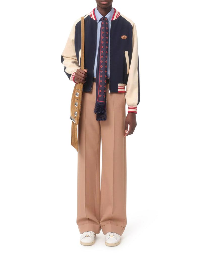 TAILORED GABARDINE TROUSERS