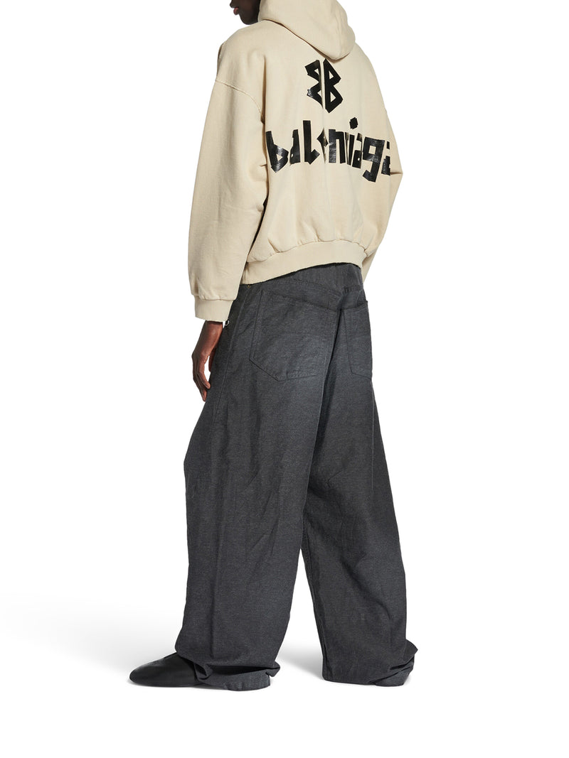 HOODIE WITH RIPPED POCKET