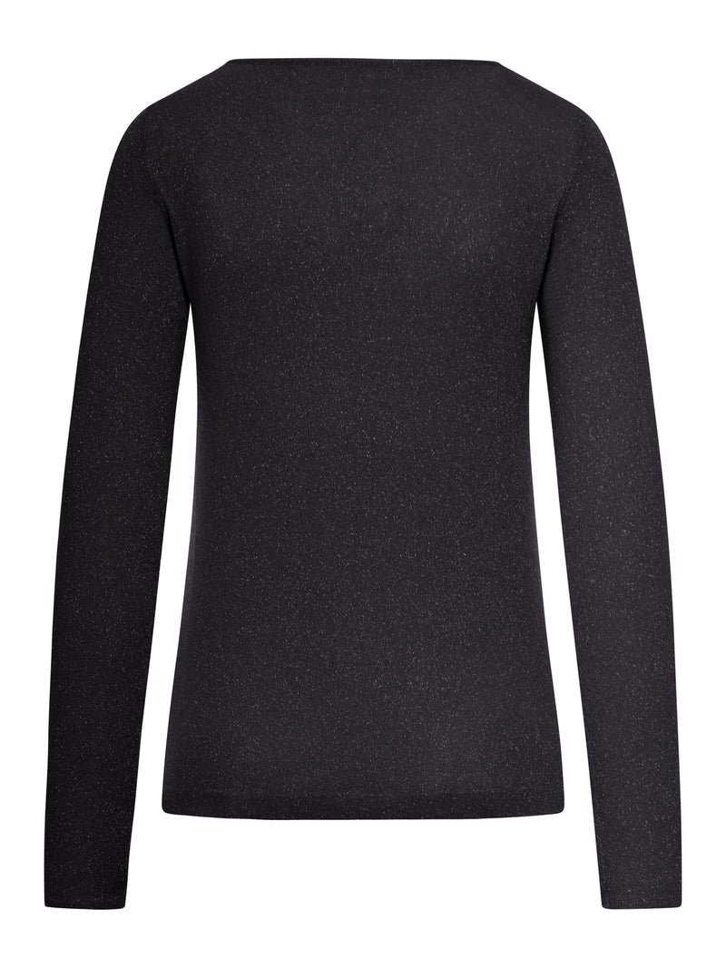 CASHMERE SWEATER WITH LUREX INSERTS