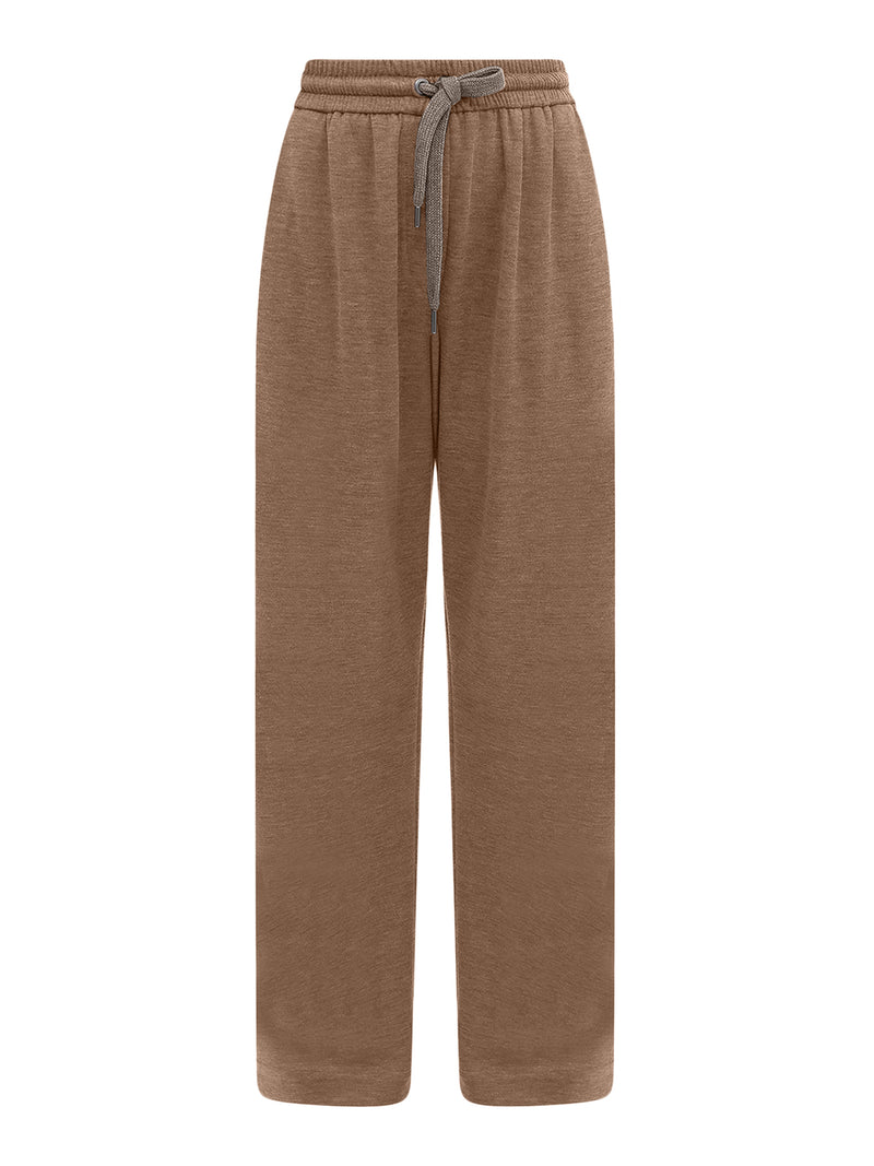 COMFORT JOGGERS IN COTTON AND SILK