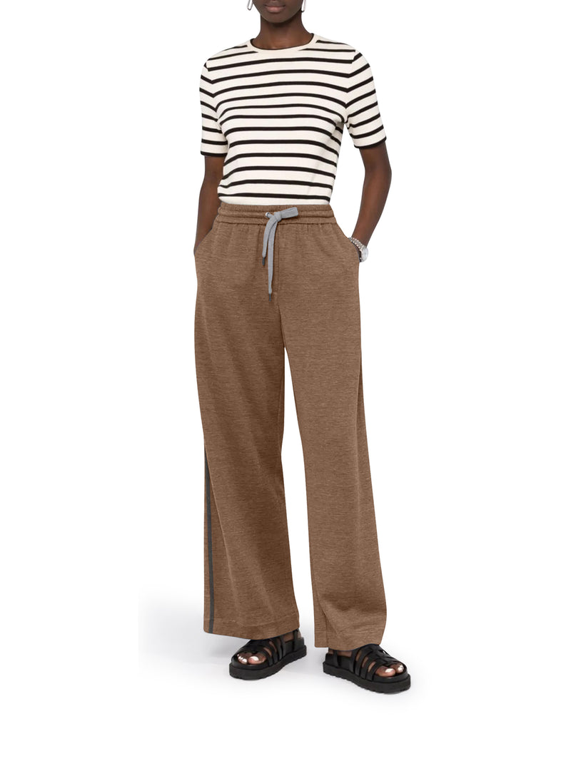 COMFORT JOGGERS IN COTTON AND SILK