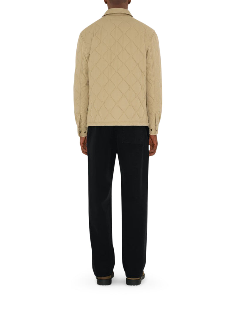 QUILTED GABARDINE OVERSHIRT