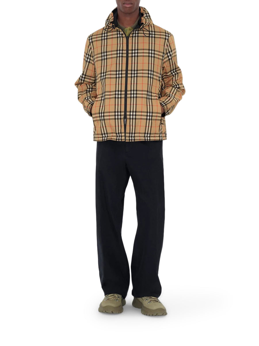 REVERSIBLE CHECK JACKET WITH HOOD – Suit Negozi Row