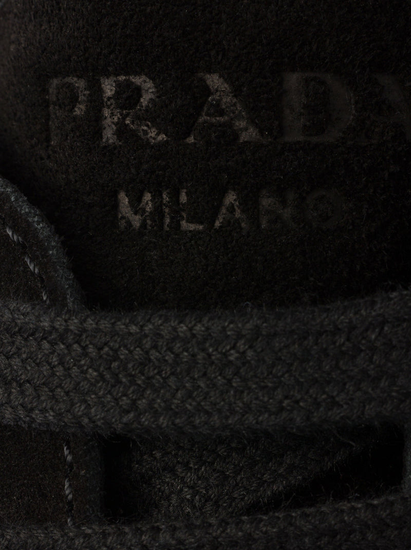 PRAX SUEDE AND RE-NYLON SNEAKERS