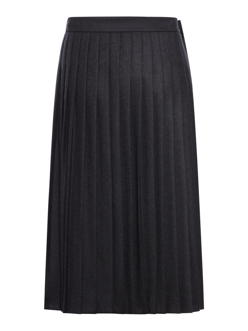 PLEATED MIDI SKIRT