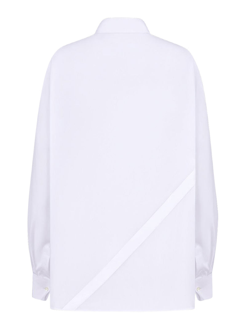 BLOUSE WITH OBLIQUE CLOSURE