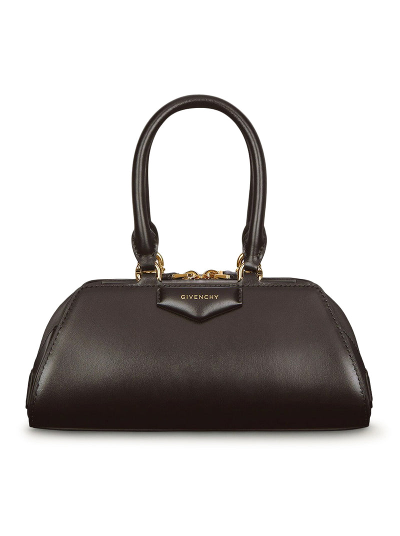 ANTIGONA EAST-WEST MINI LEATHER BOX BAG