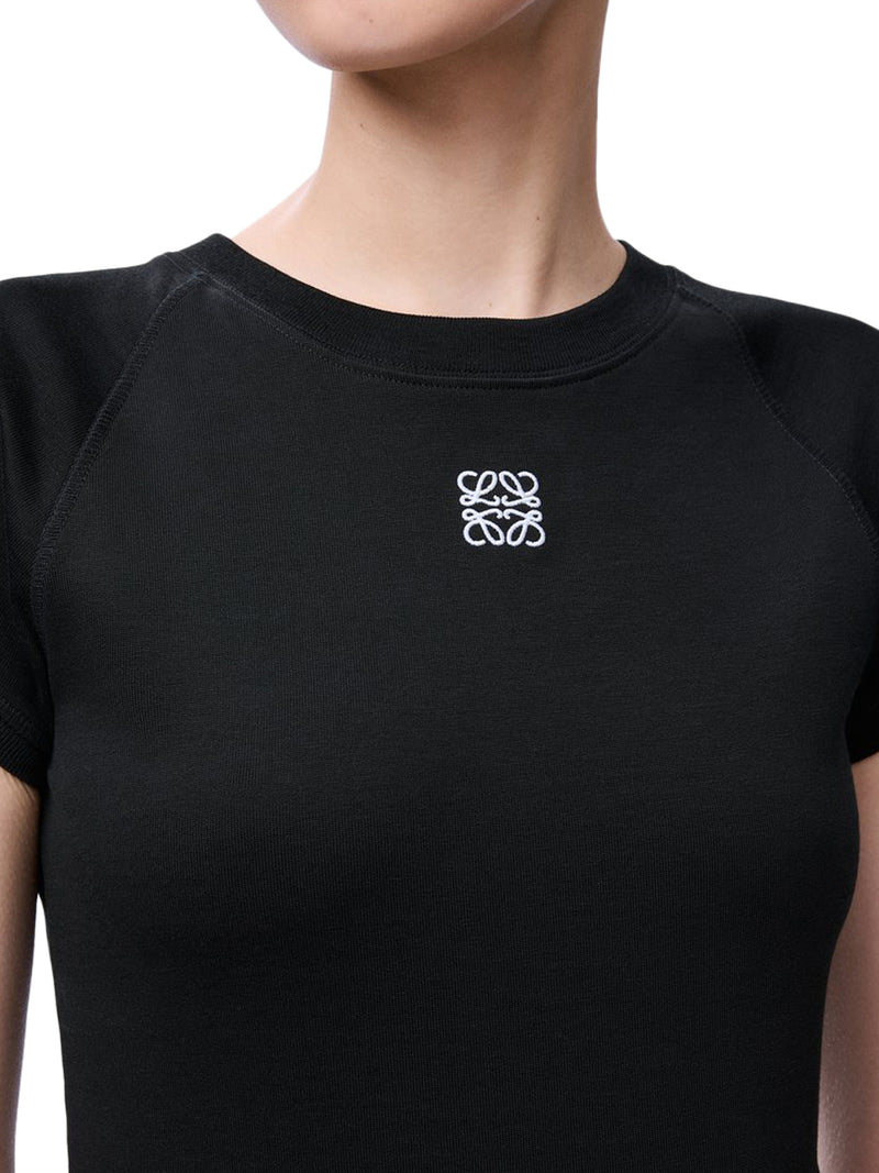 SLIM FIT COTTON T-SHIRT WITH ANAGRAM