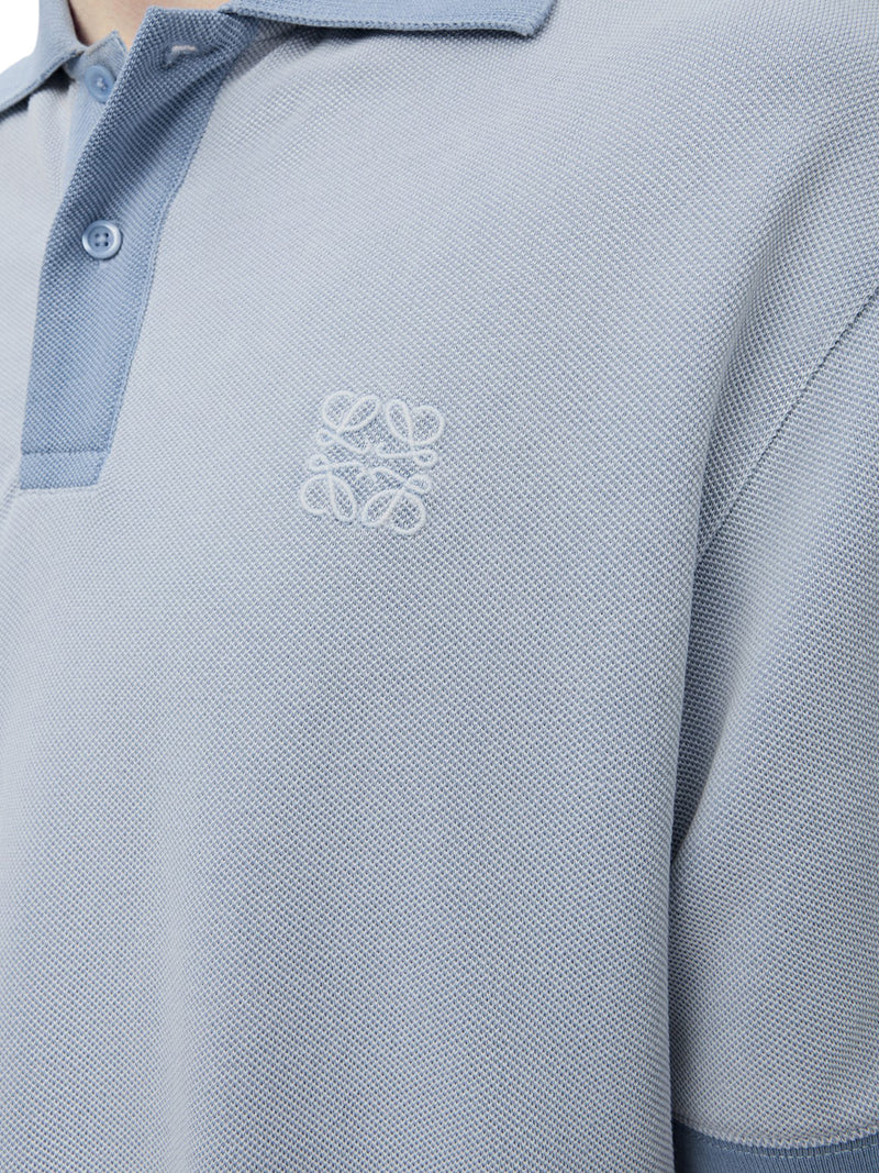 COTTON POLO SHIRT WITH ANAGRAM EMBROIDERY