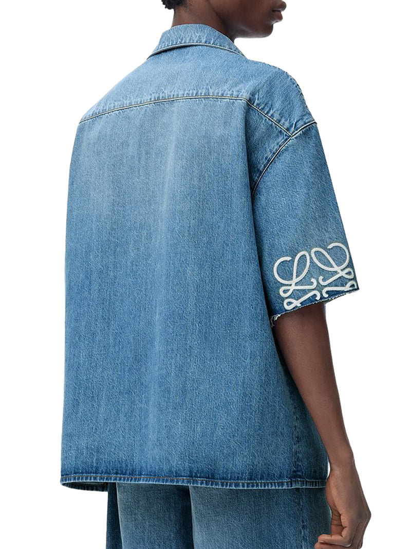 ANAGRAM DENIM SHORT SLEEVE SHIRT