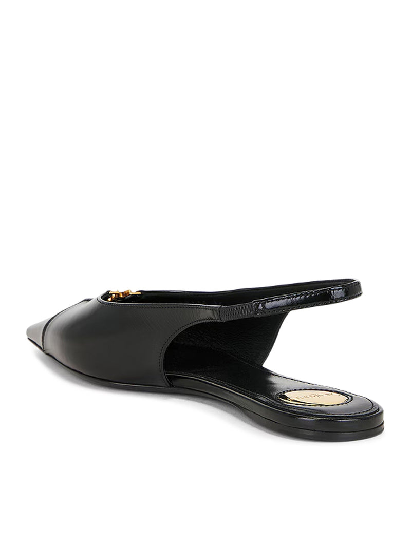 BABYLONE LEATHER BALLERINAS