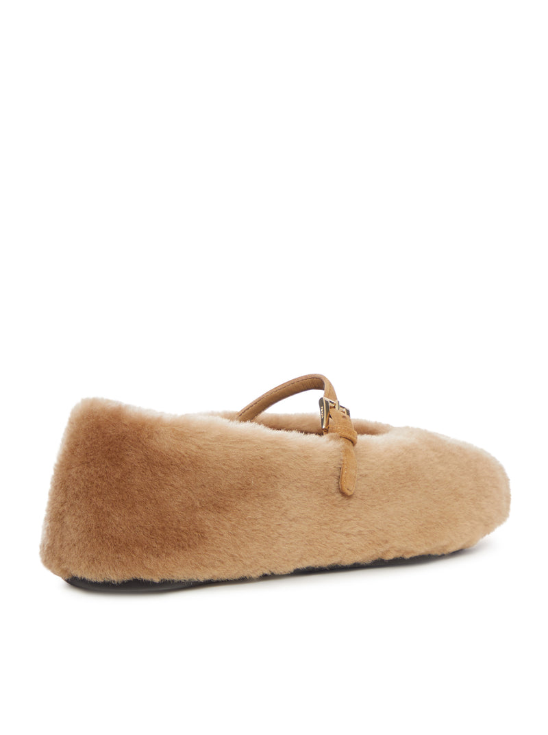 SHEARLING BALLERINAS