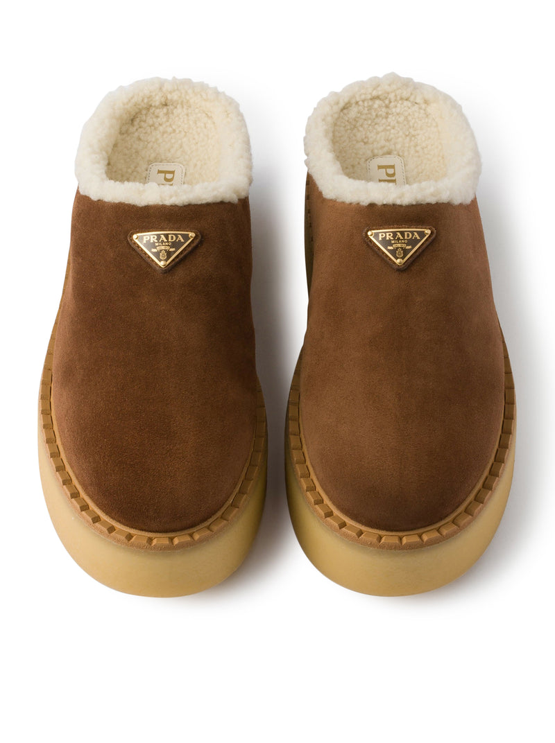 SUEDE MULES