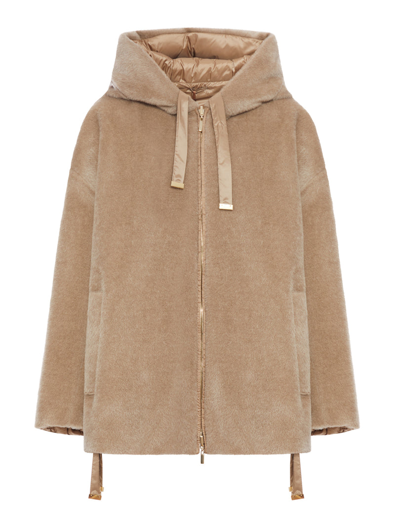 OLIVIA REVERSIBLE PADDED JACKET IN ALPACA AND WOOL