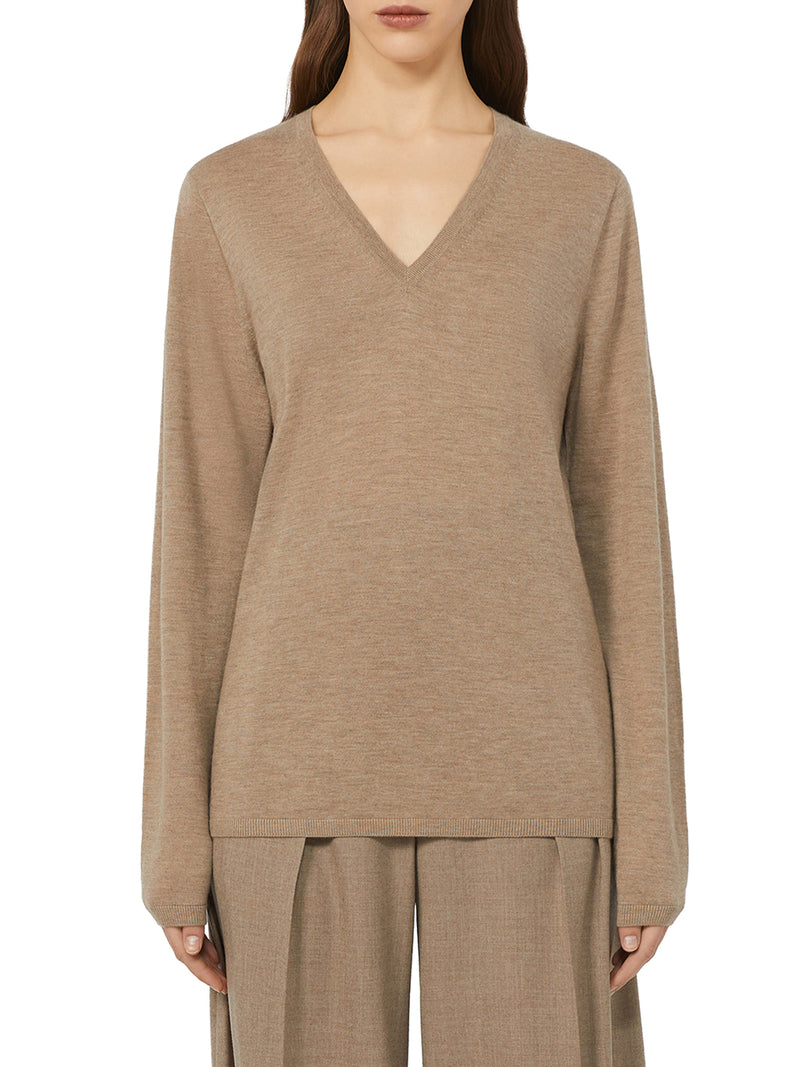 LINCE SWEATER IN SATINED CASHMERE YARN