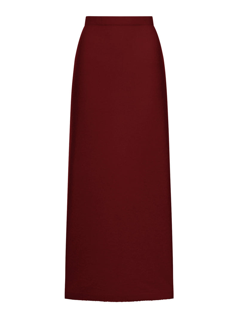 STRETCH CASHMERE YARN SKIRT