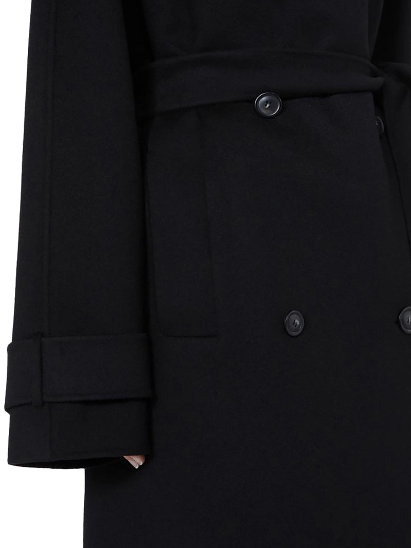 YOLE TRENCH COAT IN PURE WOOL DOUBLE
