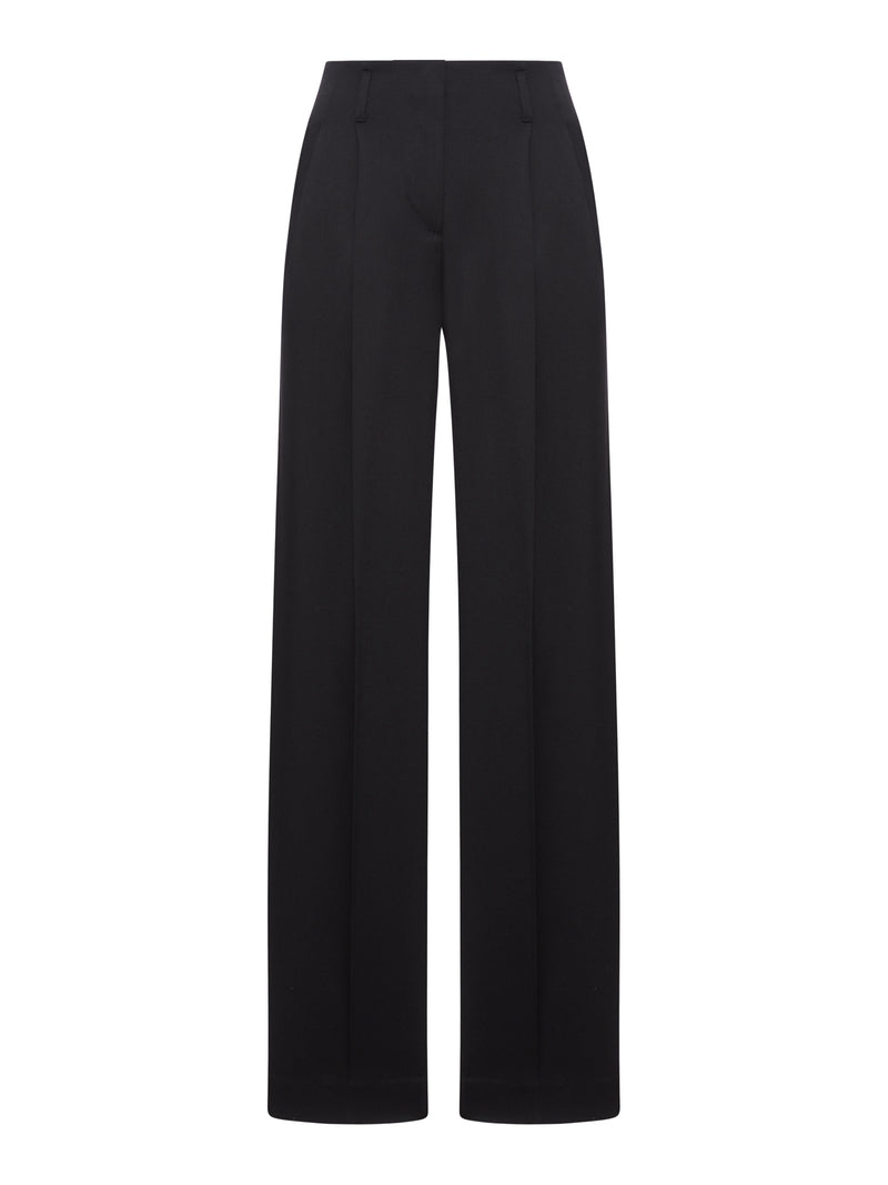 WOMEN`S WOOL GABARDINE TROUSERS