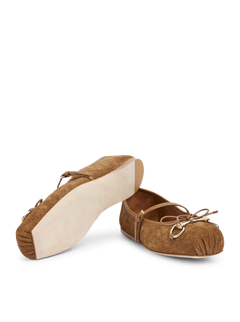 GUCCI WOMEN`S BALLERINA WITH HORSEPIECE