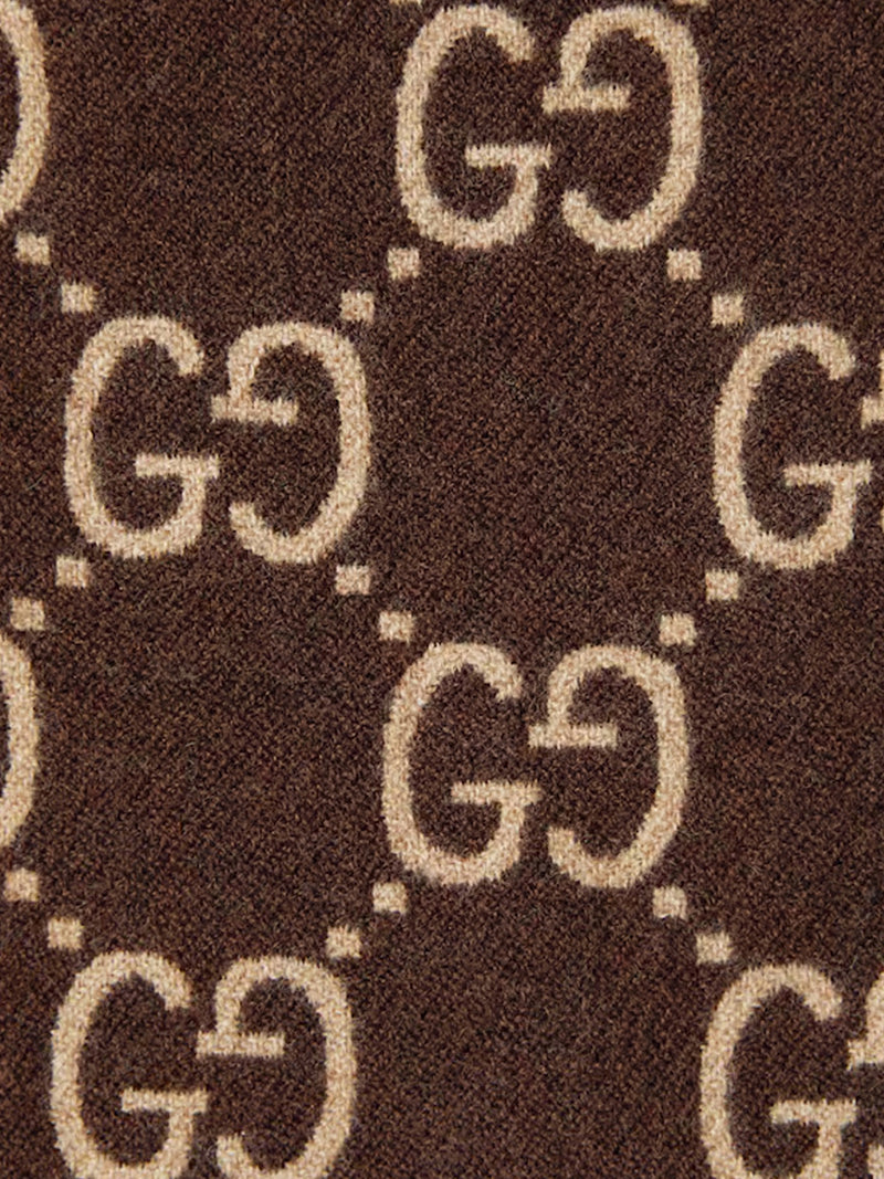 GG WOOL JACQUARD CAPE