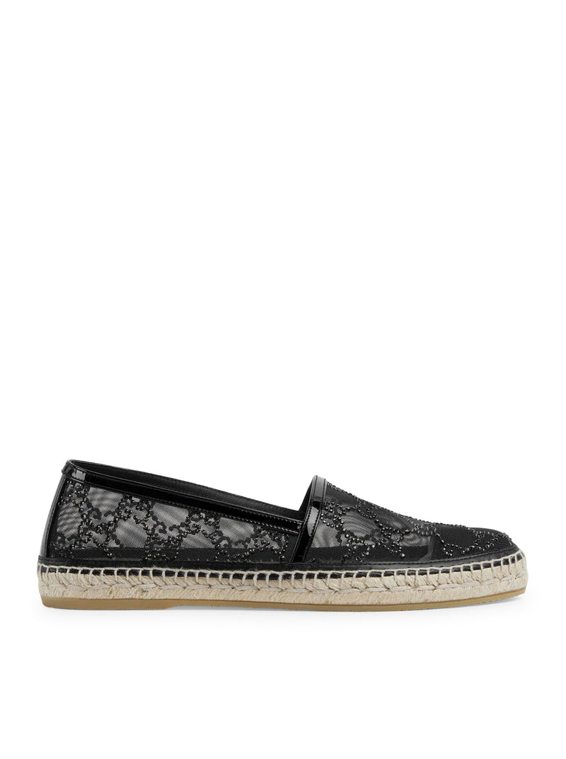 ESPADRILLES WITH GG CRYSTALS