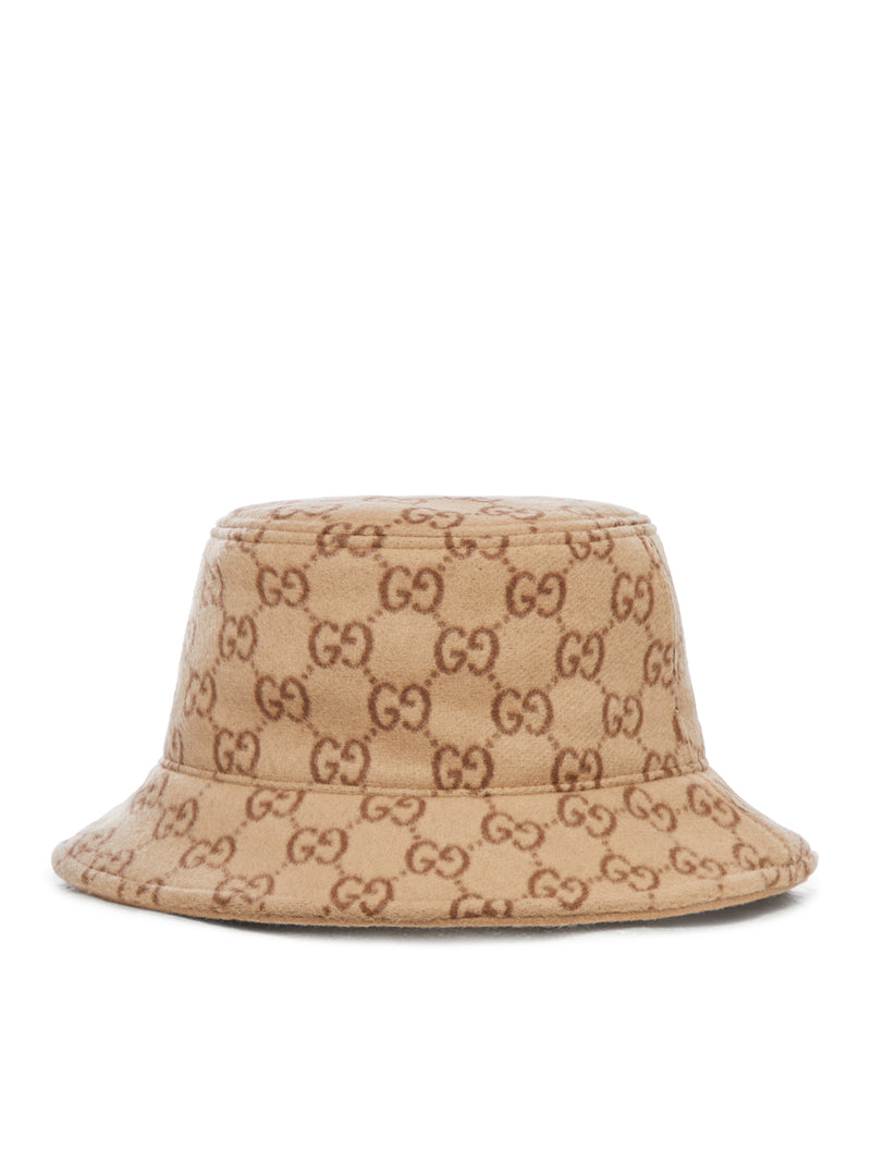 GG JACQUARD WOOL BOB HAT
