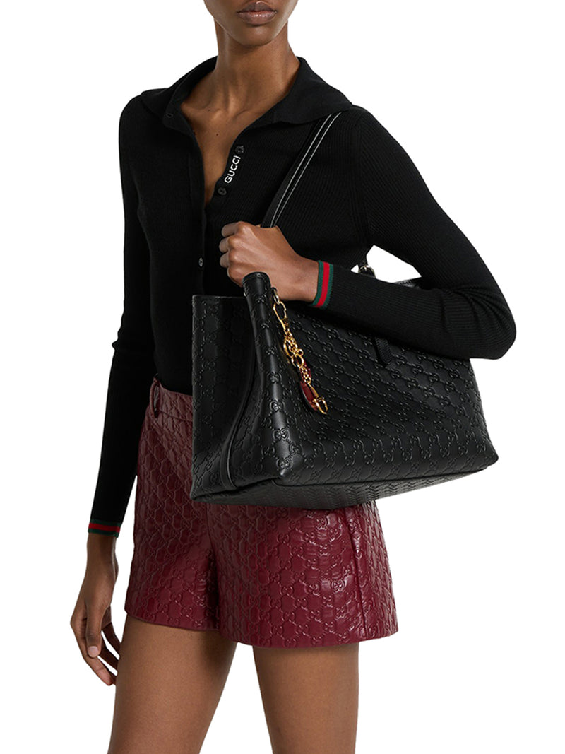 LARGE GG EMBLEM SHOPPING BAG