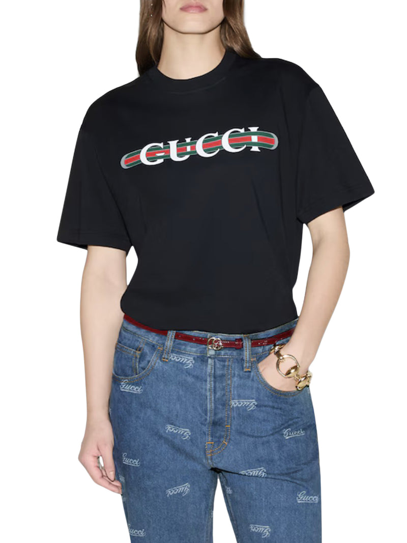 PRINTED COTTON JERSEY T-SHIRT