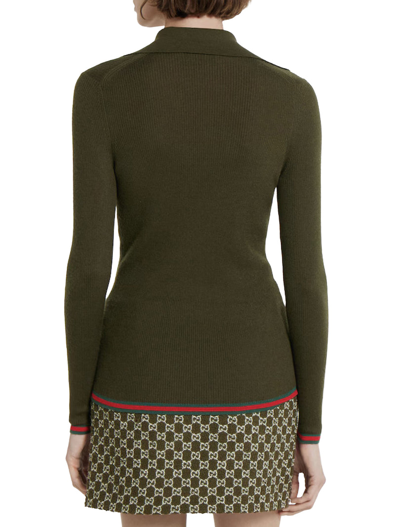 CASHMERE AND SILK POLO