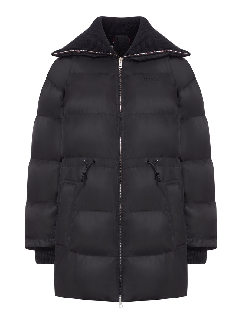 PADDED BOMBER JACKET WITH GABARDINE TRIM