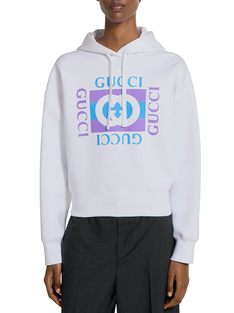 PRINTED COTTON HOODIE