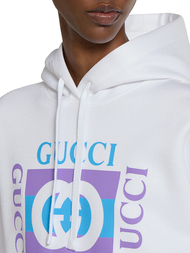 PRINTED COTTON HOODIE