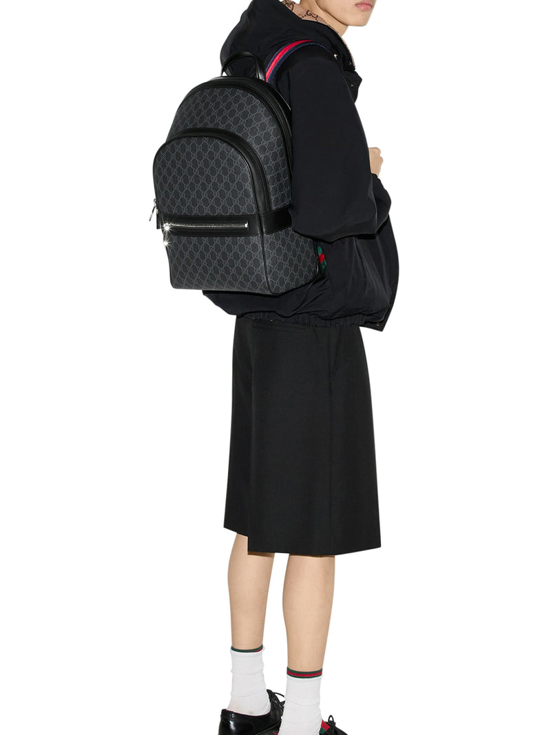 BLACK GG BACKPACK MEDIUM SIZE